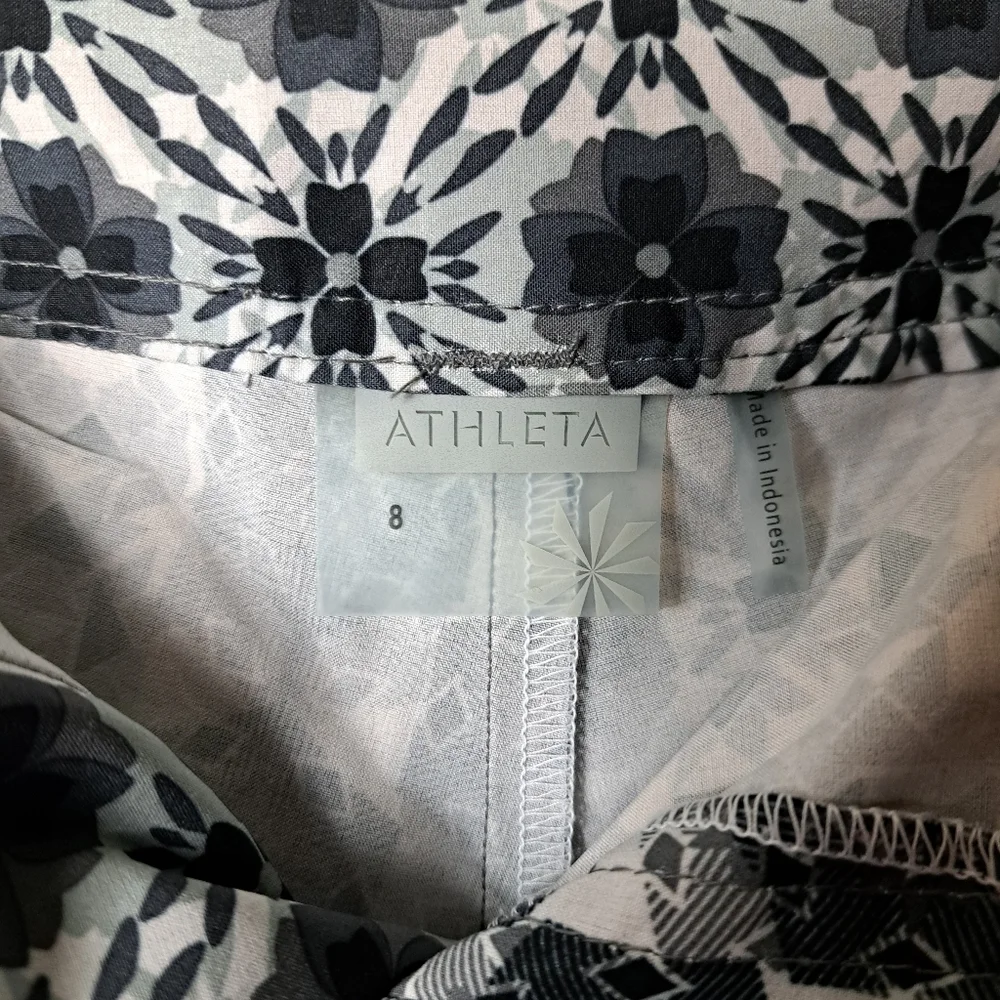 ATHLETA Whatever Size 8 Floral Print Skort  A Line Skirt Built In Shorts - Picture 10 of 12